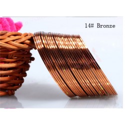 Fir metalic adeziv modele unghii #14 Folie fir metalic